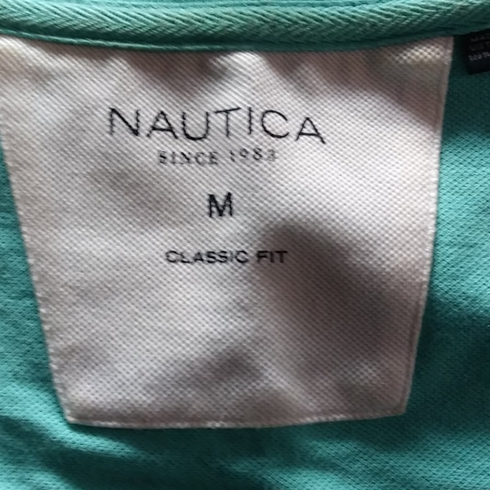 Teal Nautica polo shirt